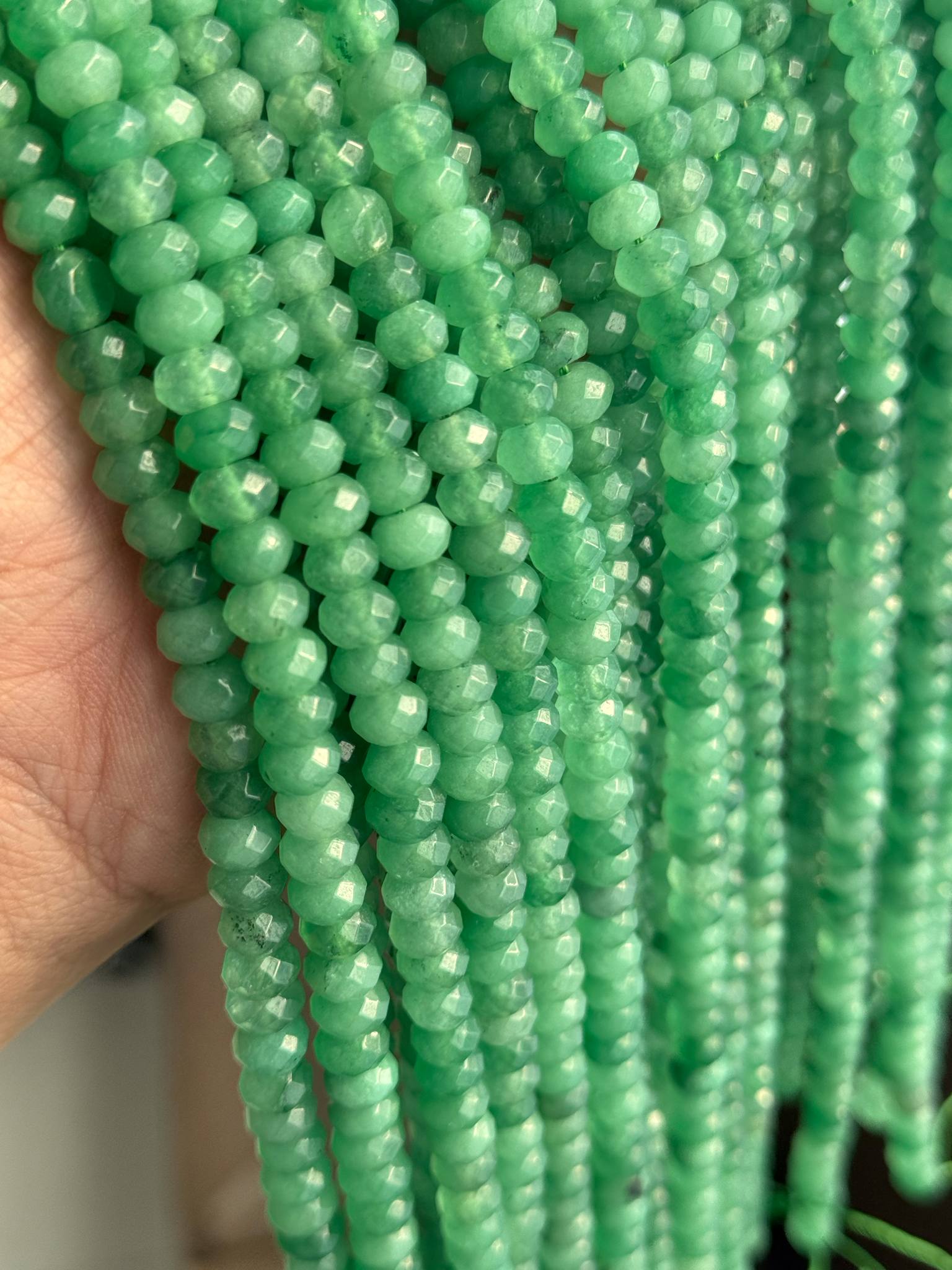 Mega Sale - 100% Genuine Exclusive Aventurine Faceted Beads Strand
