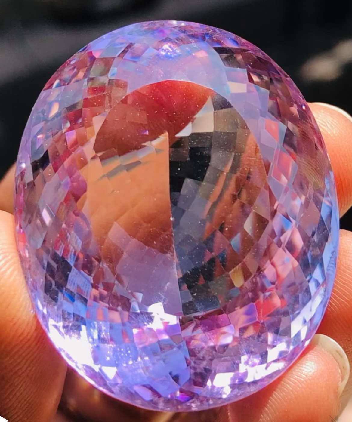 Stunning 171.00 Cts Genuine Amethyst Faceted Loose Gemstone