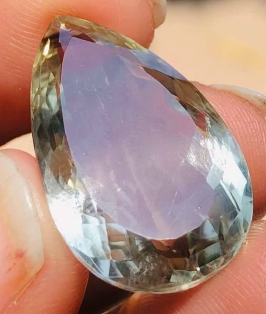 Amazing 10.00 Cts Genuine Prasiolite Faceted Loose Gemstone