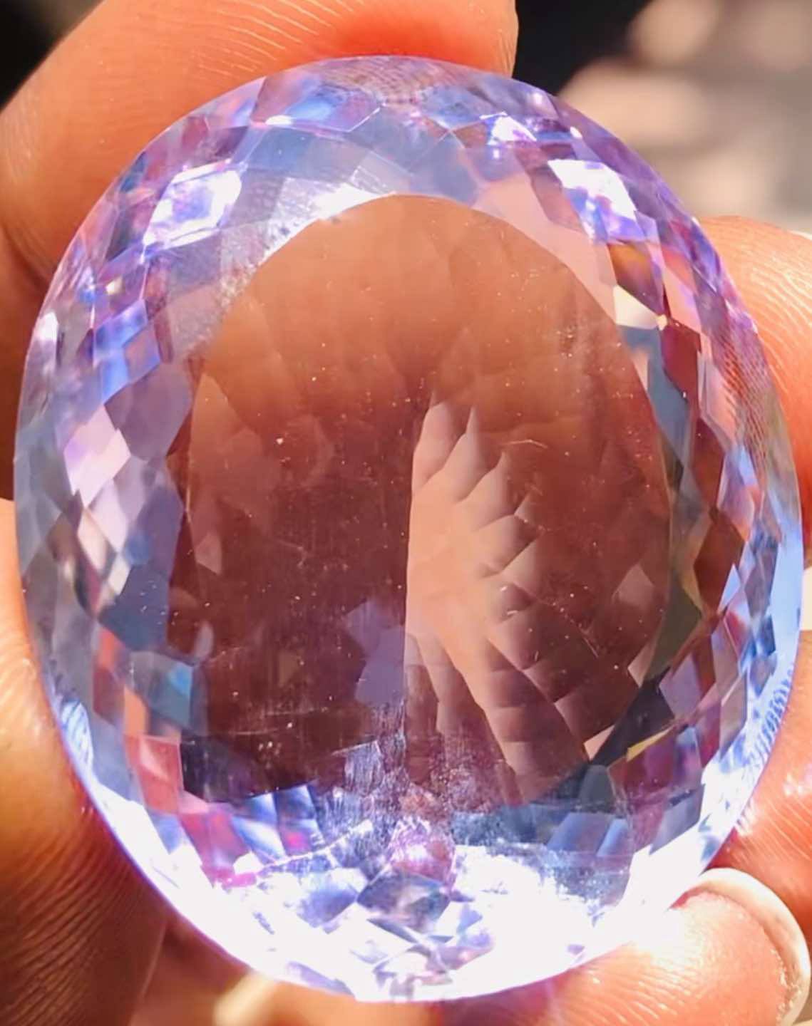 Beautiful 77.00 Cts Genuine Amethyst Faceted Loose Gemstone