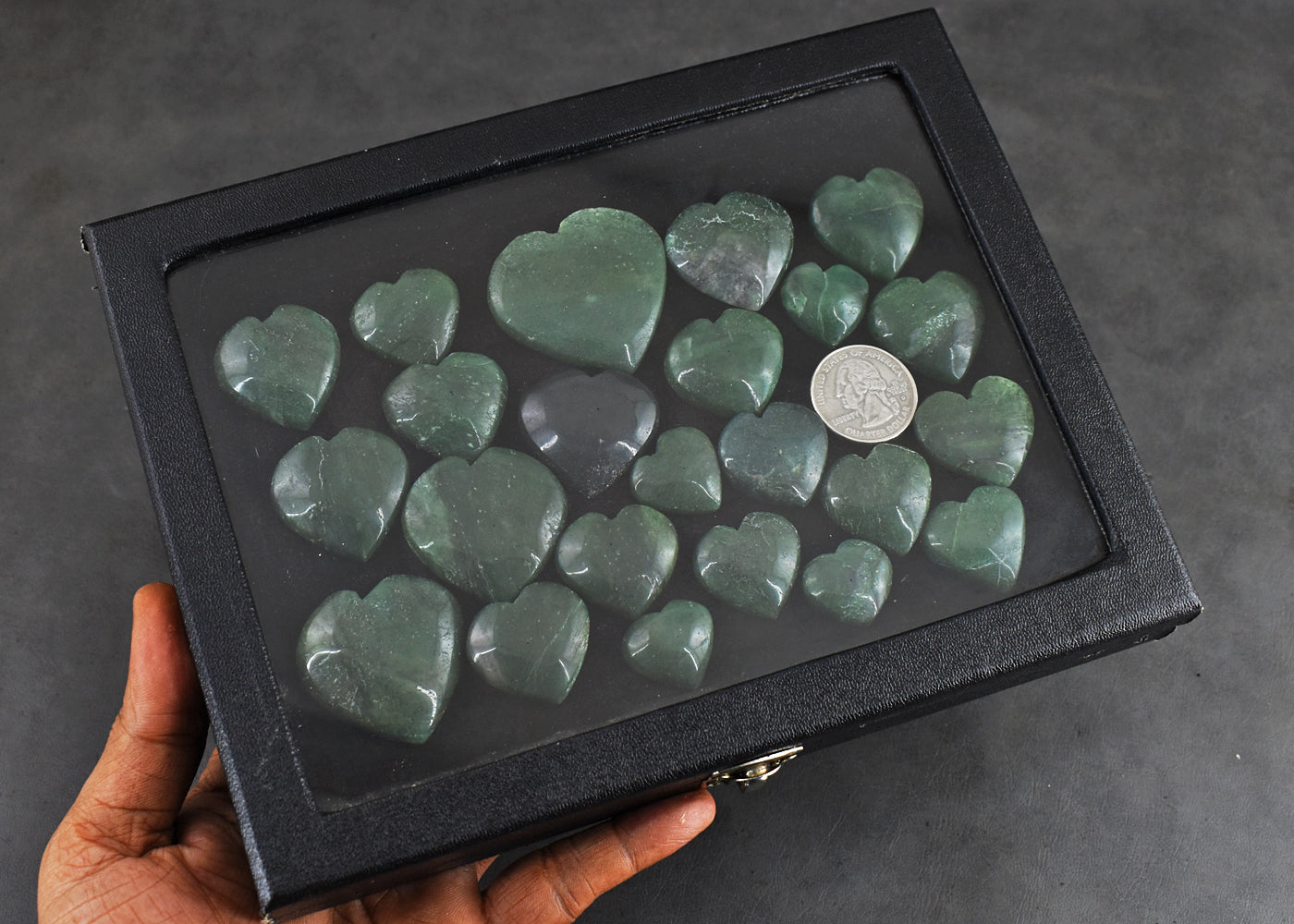 Natural  999.00 Cts Genuine Green Jade Untreated Gemstone Cabochon Heart Lot