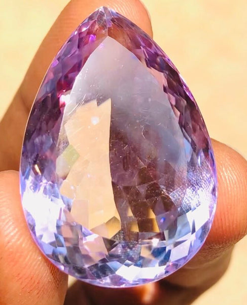 Gorgeous 63.00 Cts Genuine Amethyst Faceted Loose Gemstone