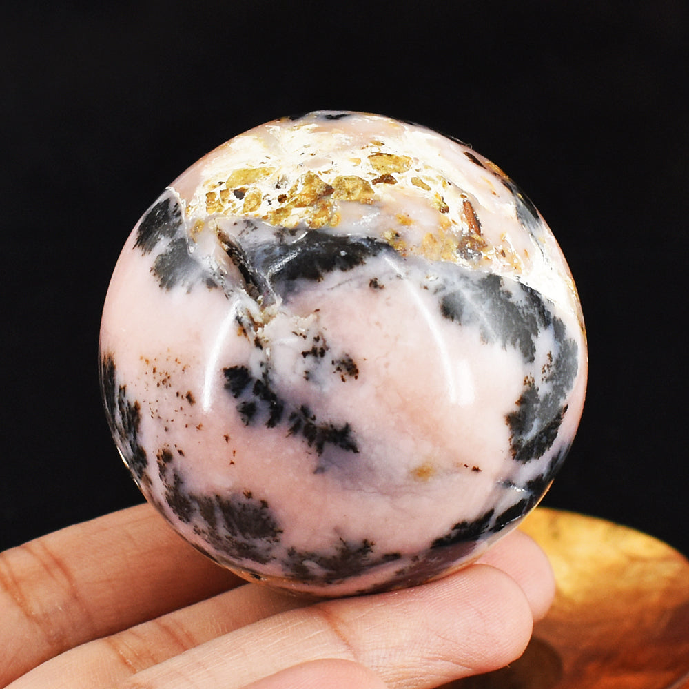 Beautiful 725.00 Cts Genuine Pink Opal Crystal Specimen Gemstone Healing Sphere