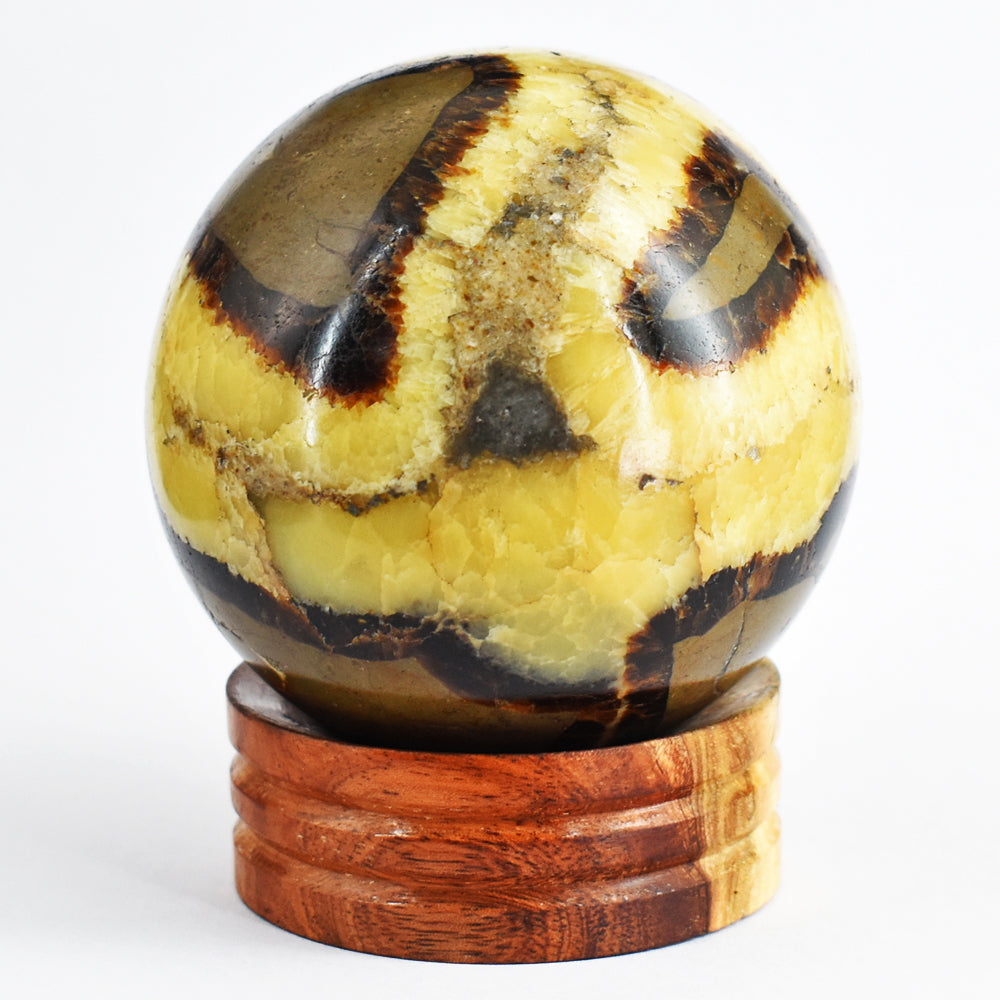 Beautiful  2365.00  Cts  Genuine  Septarian Agate  Hand  Carved  Crystal  Healing  Sphere