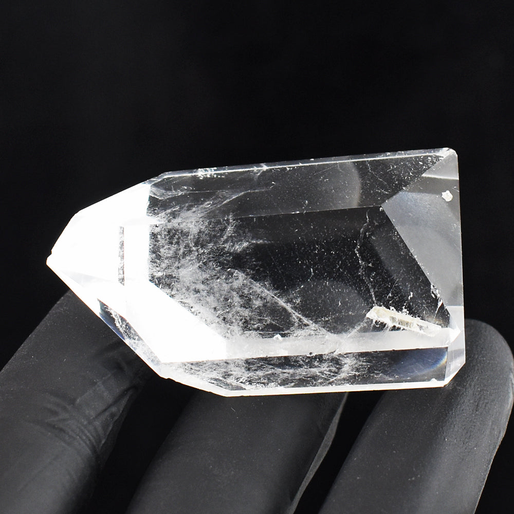 Artisian 254.00 Cts Genuine White Quartz Crystal Specimen Free Form Gemstone Point