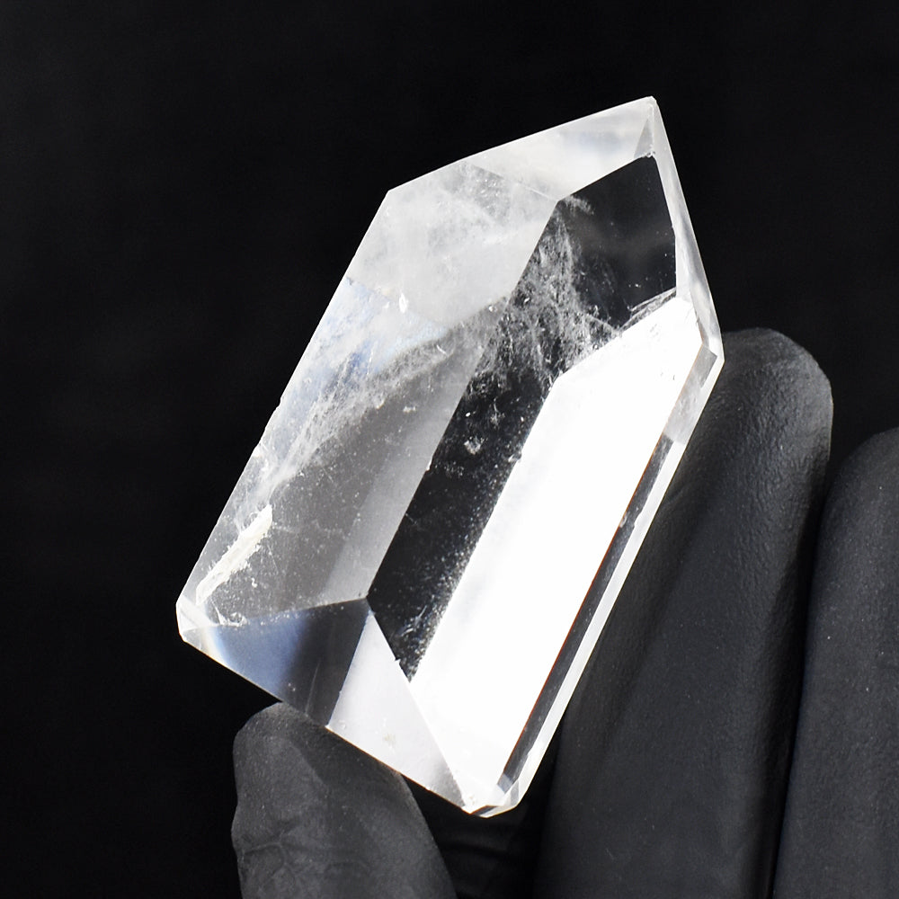 Artisian 254.00 Cts Genuine White Quartz Crystal Specimen Free Form Gemstone Point