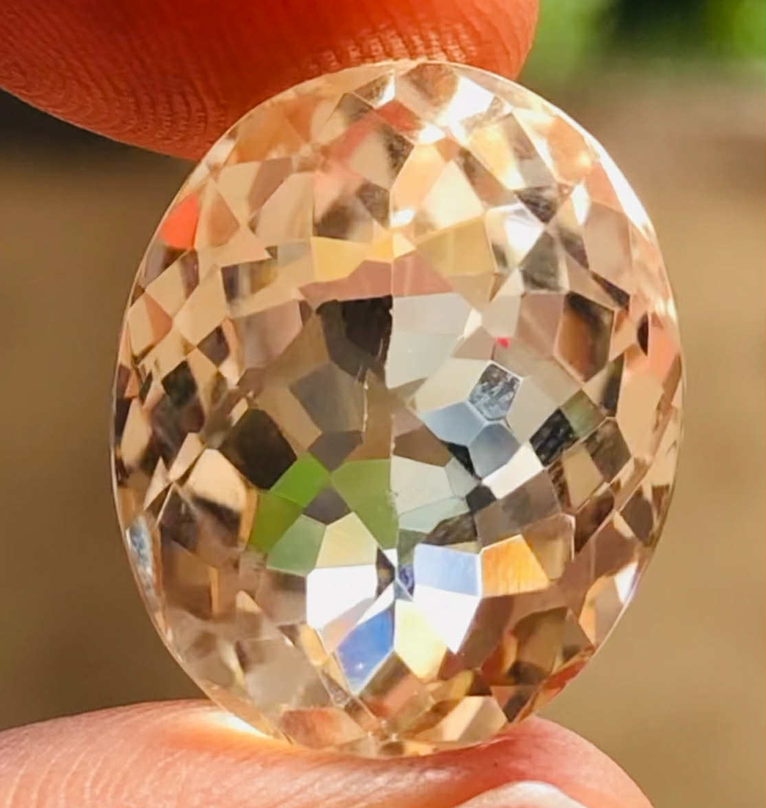 Stunning 16.00 Cts Genuine Citrine Faceted Loose Gemstone