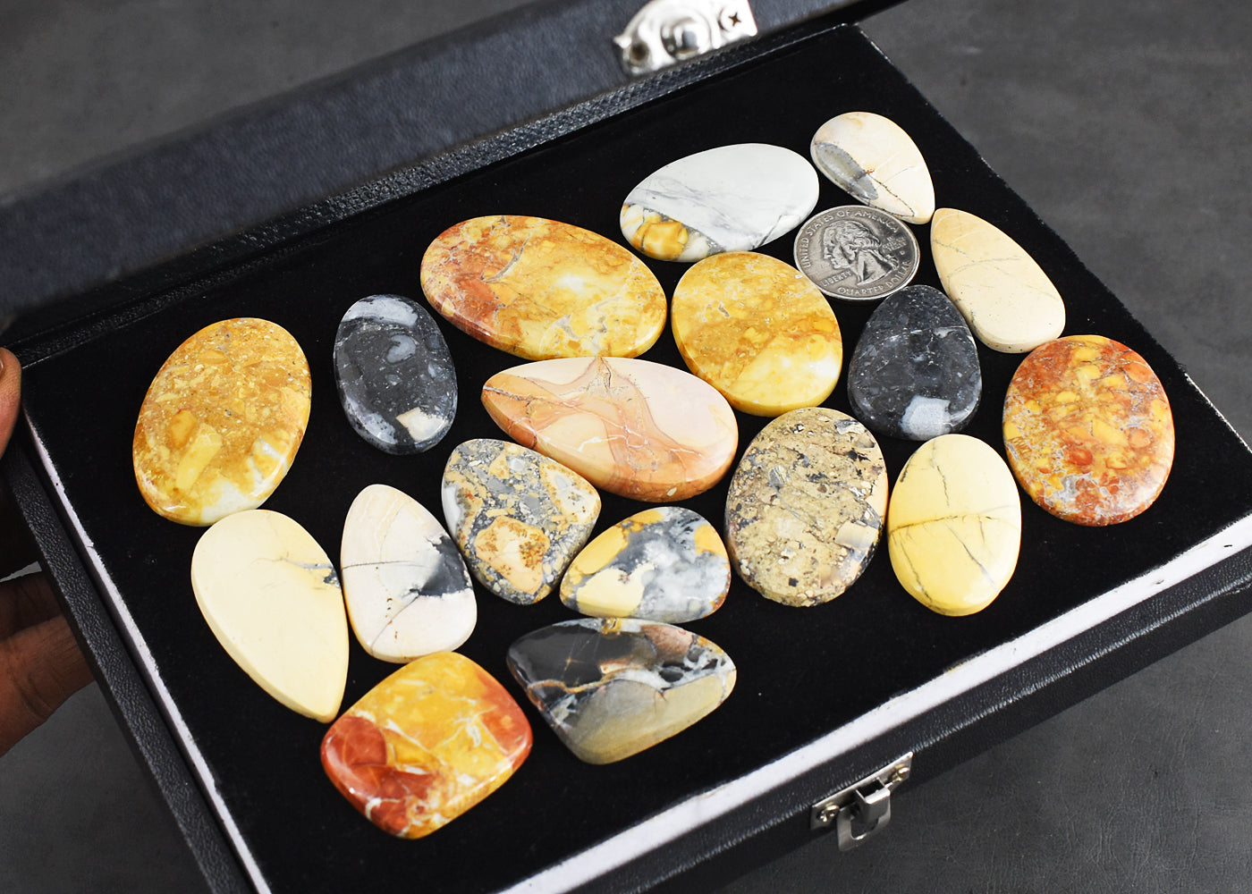 Gorgeous  849.00 Carats  Genuine Volcanic Jasper  Untreated Gemstone Cabochon Lot