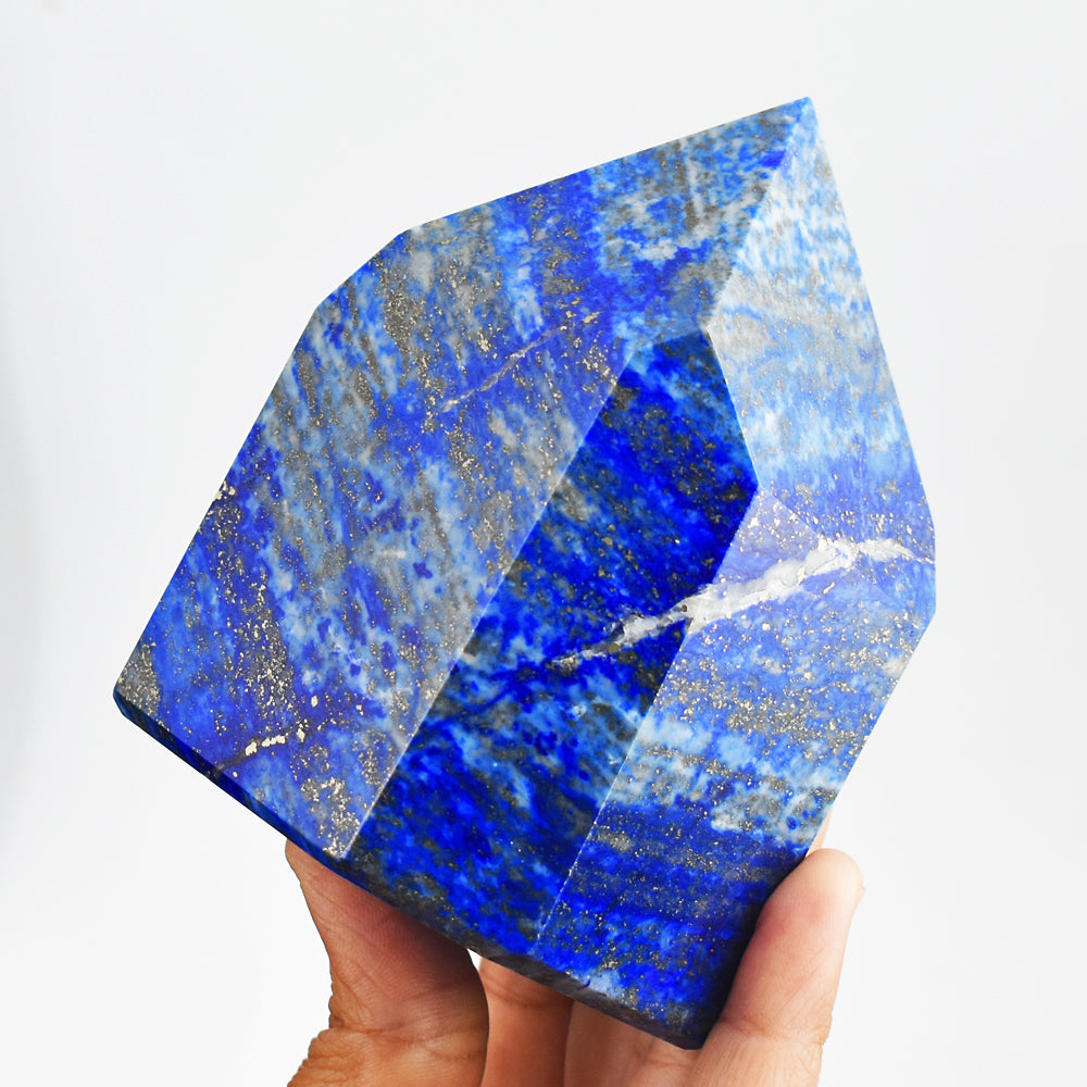 3129.00 Cts Genuine Blue Lapis Lazuli Crystal Specimen Healing Free Form Gemstone Tower