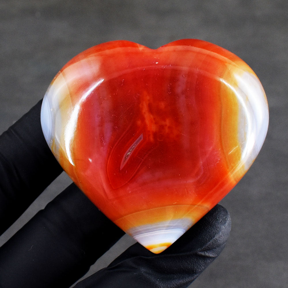 Exclusive 422.00 Cts Genuine Carnelian Gemstone Crystal Specimen Healing Heart