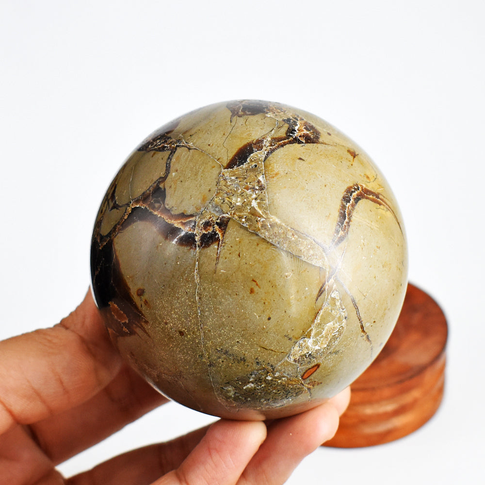 Exclusive  2316.00 Carat  Genuine  Septarian  Agate   Hand  Carved  Crystal  Healing  Sphere