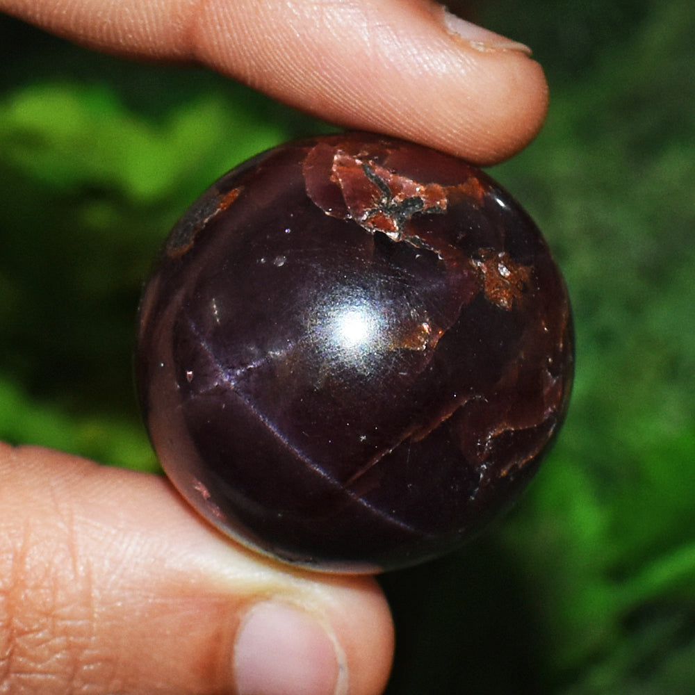 Natural 274.00 Cts Genuine Star Garnet Crystal Specimen Gemstone Mini Sphere