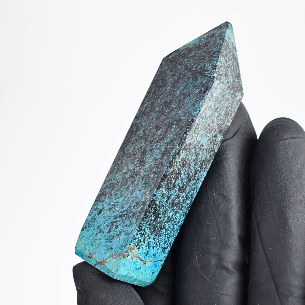 Exclusive 219.00 Cts Genuine Boulder Shattuckite Crystal Specimen Healing Point Gemstone