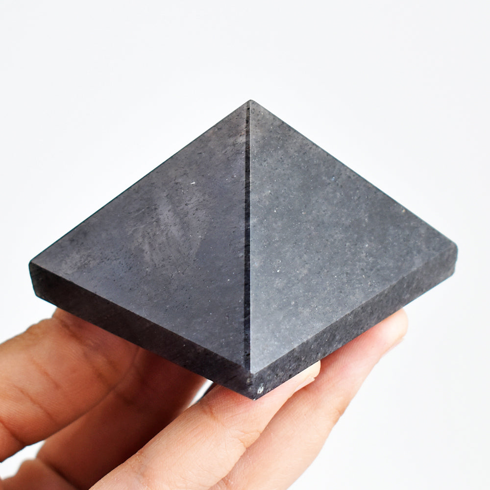 861.00  Carats  Genuine Rutile  Quartz  Hand  Carved  Natural  Healing  Crytal Pyramid