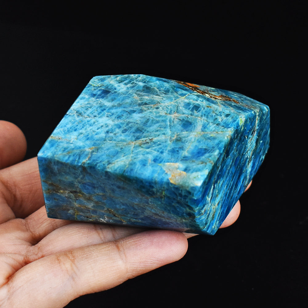 Natural  1388.00 Carats  Genuine  Apatite Free Form  Hand  Carved  Healing  Crystal  Tower