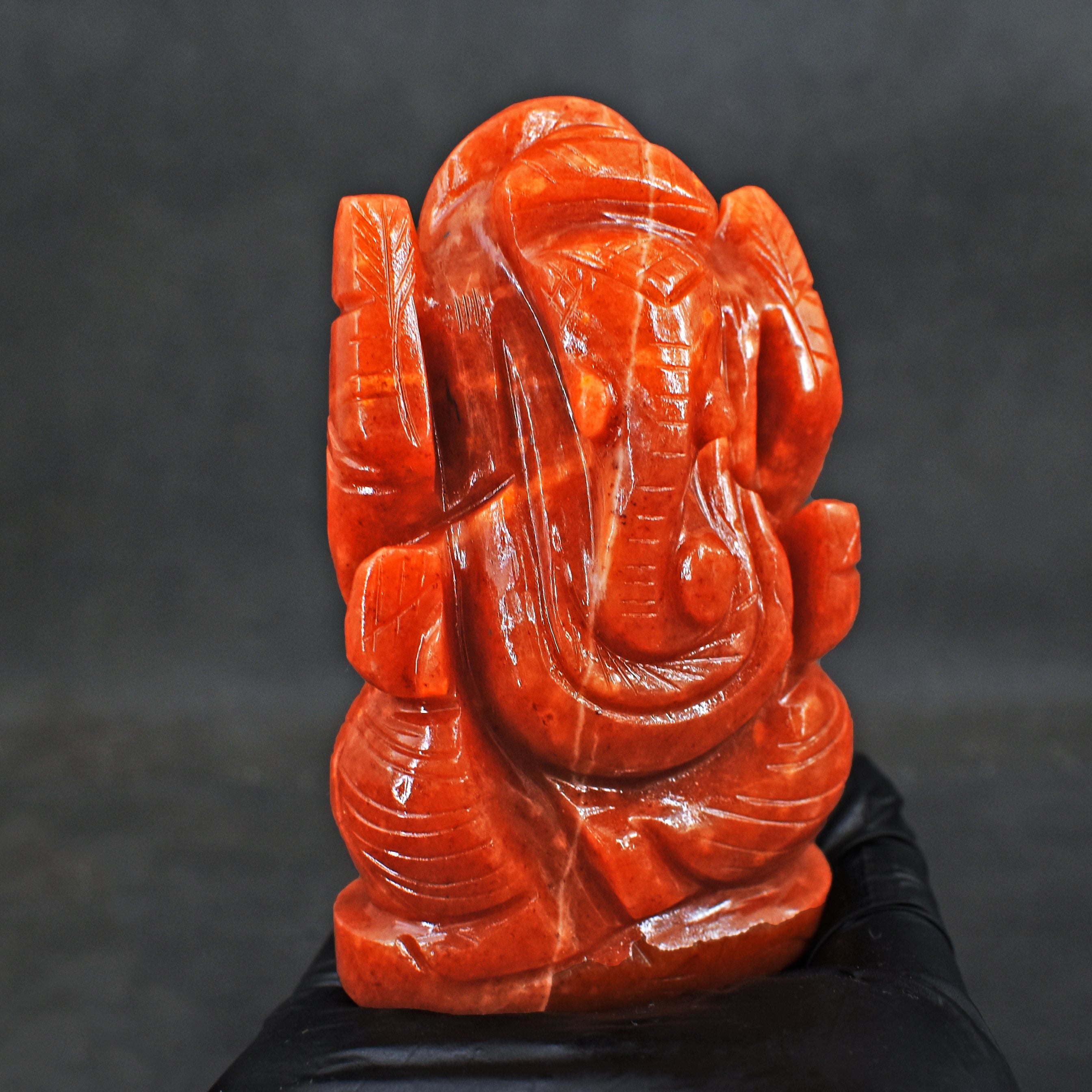 Amazing 902.00 Cts Natural Aventurine Carved Lord Ganesha Gemstone