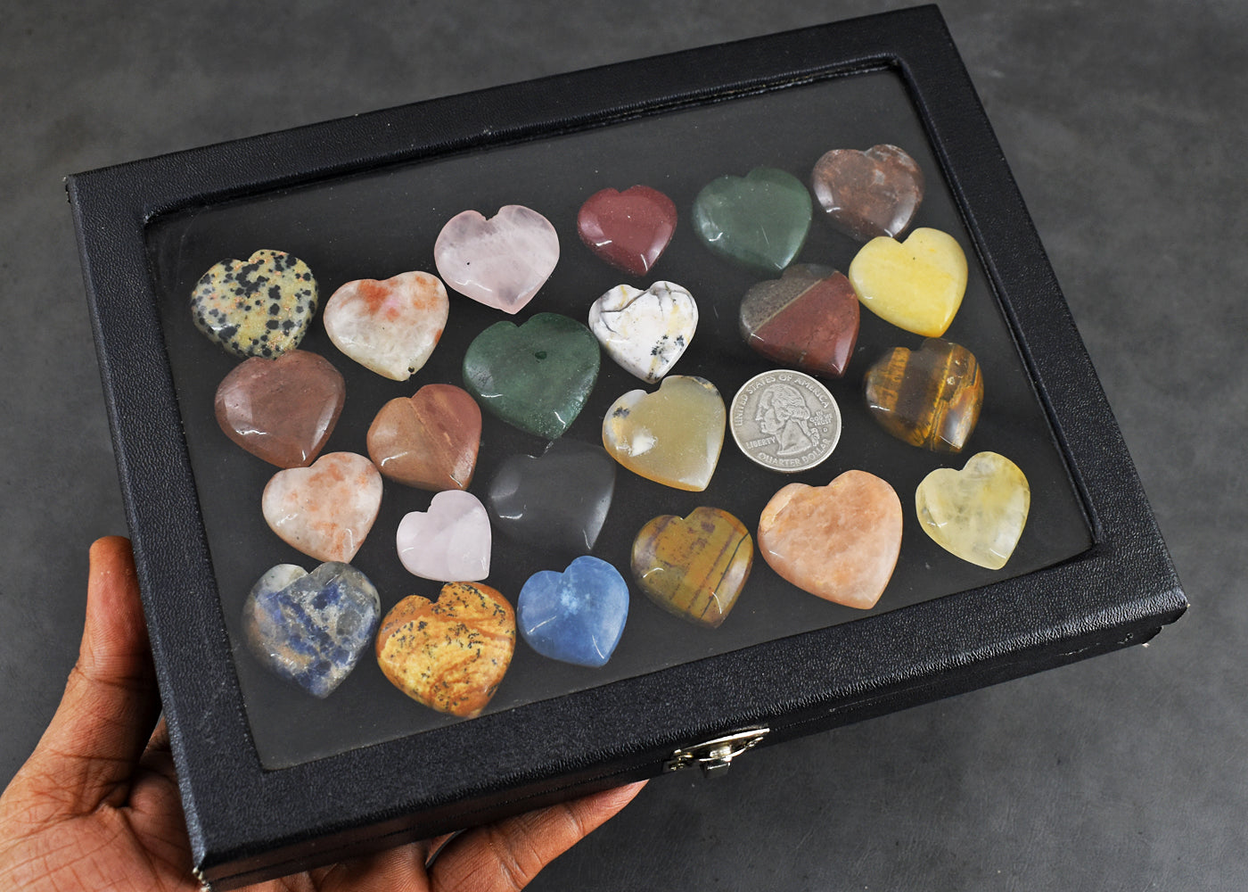Stunning  894.00 Carats  Genuine Mix  Gem  Untreated  Gemstone  Cabochon Heart Lot