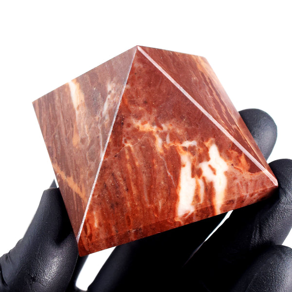 Beautiful 576.00 Cts Genuine Coffee Jasper Crystal Specimen Healing Divine Pyramid