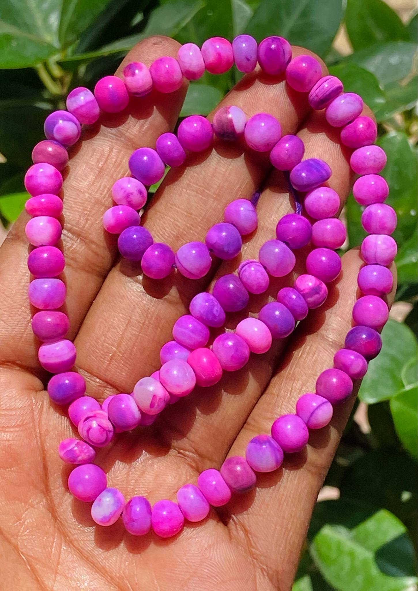 Beautiful 91.00 Cts Genuine Teracota Opal Beads Strand