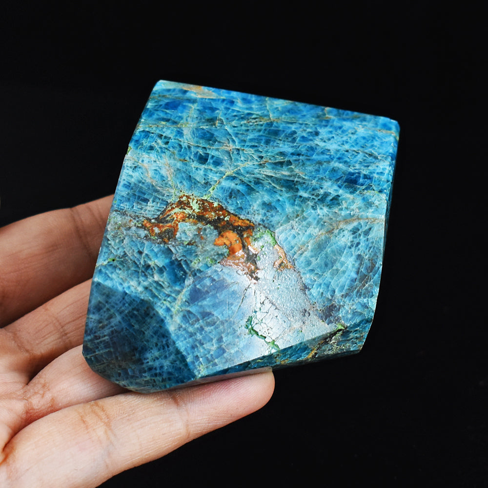 Natural  1388.00 Carats  Genuine  Apatite Free Form  Hand  Carved  Healing  Crystal  Tower