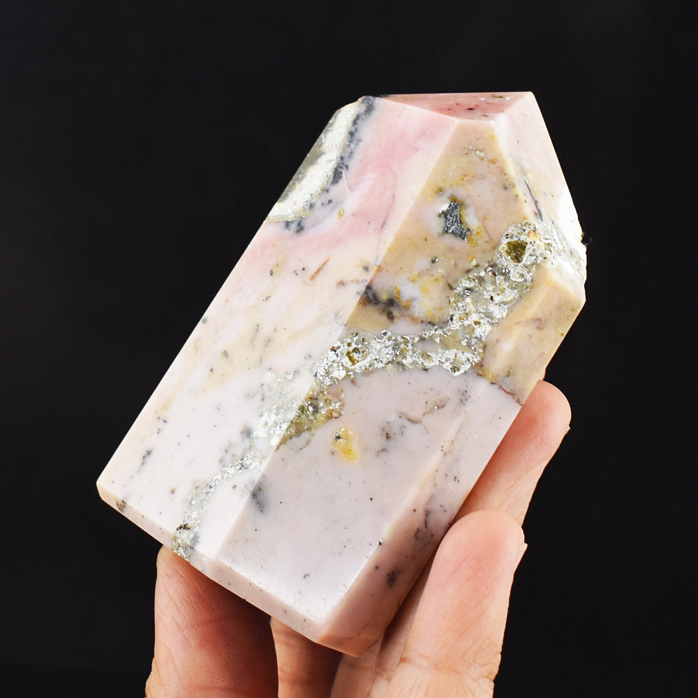 Exclusive 811.00 Cts Genuine Pink Opal Free Form Crystal Specimen Gemstone Healing Tower