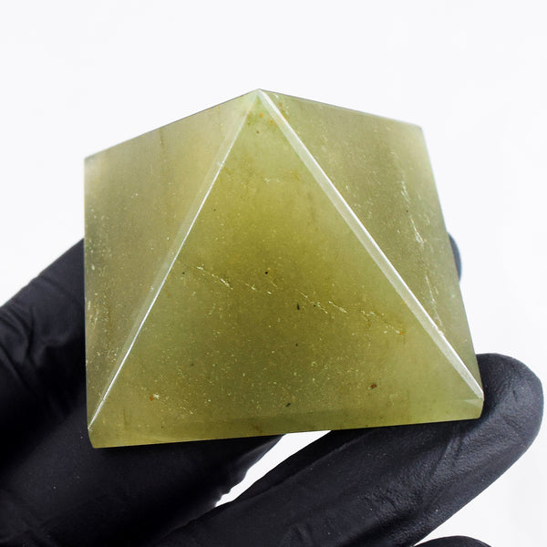 Beautiful 431.00 Cts Genuine Aventurine Crystal Specimen Healing Divine Pyramid