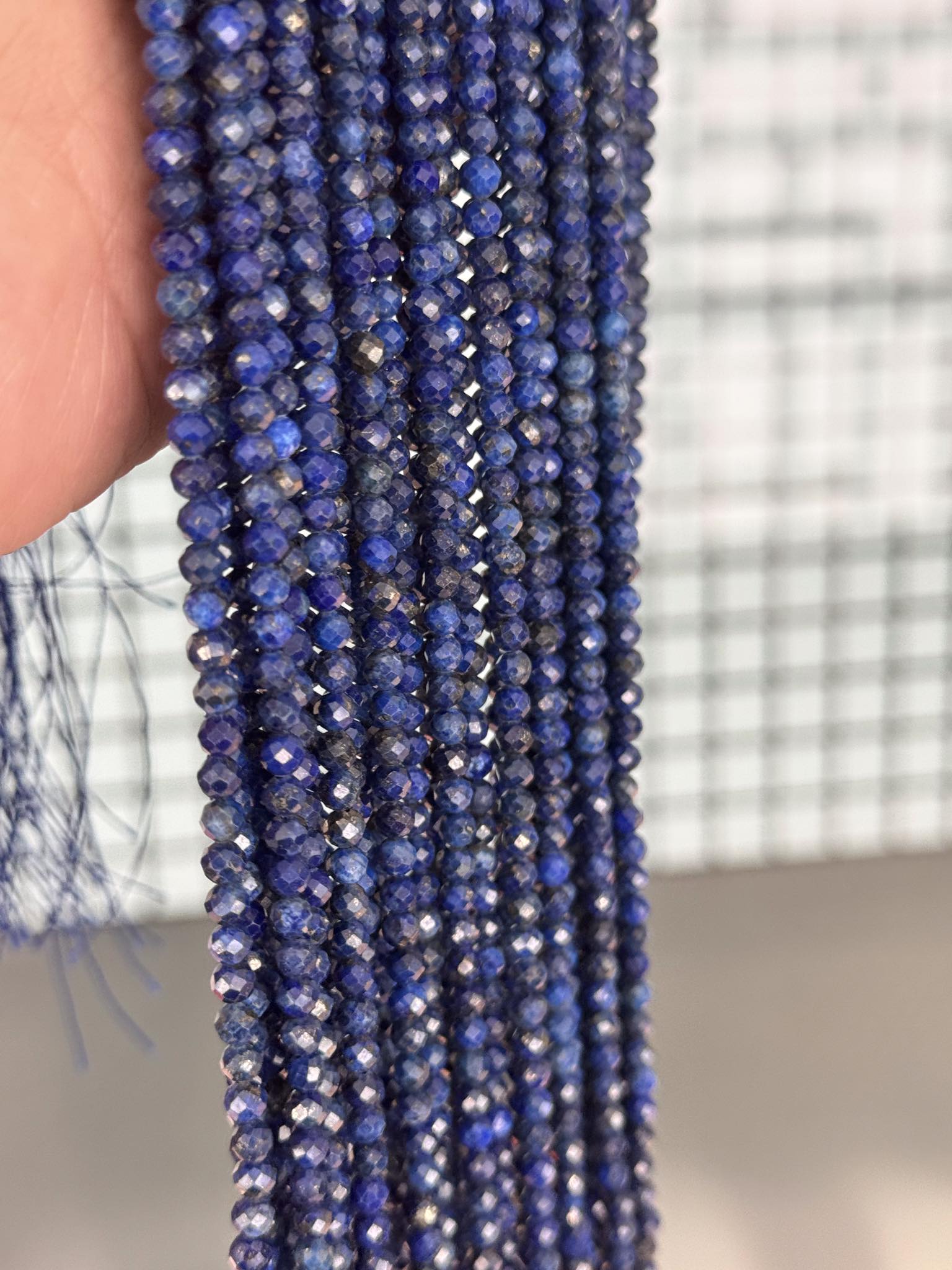Mega Sale - 100% Genuine Exclusive Lapis Lazuli Faceted Beads Strand