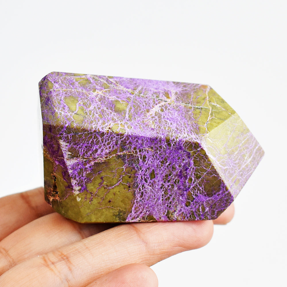 595.00 Carats Genuine Stichtite Free Form Crystal Specimen Gemstone Healing Tower