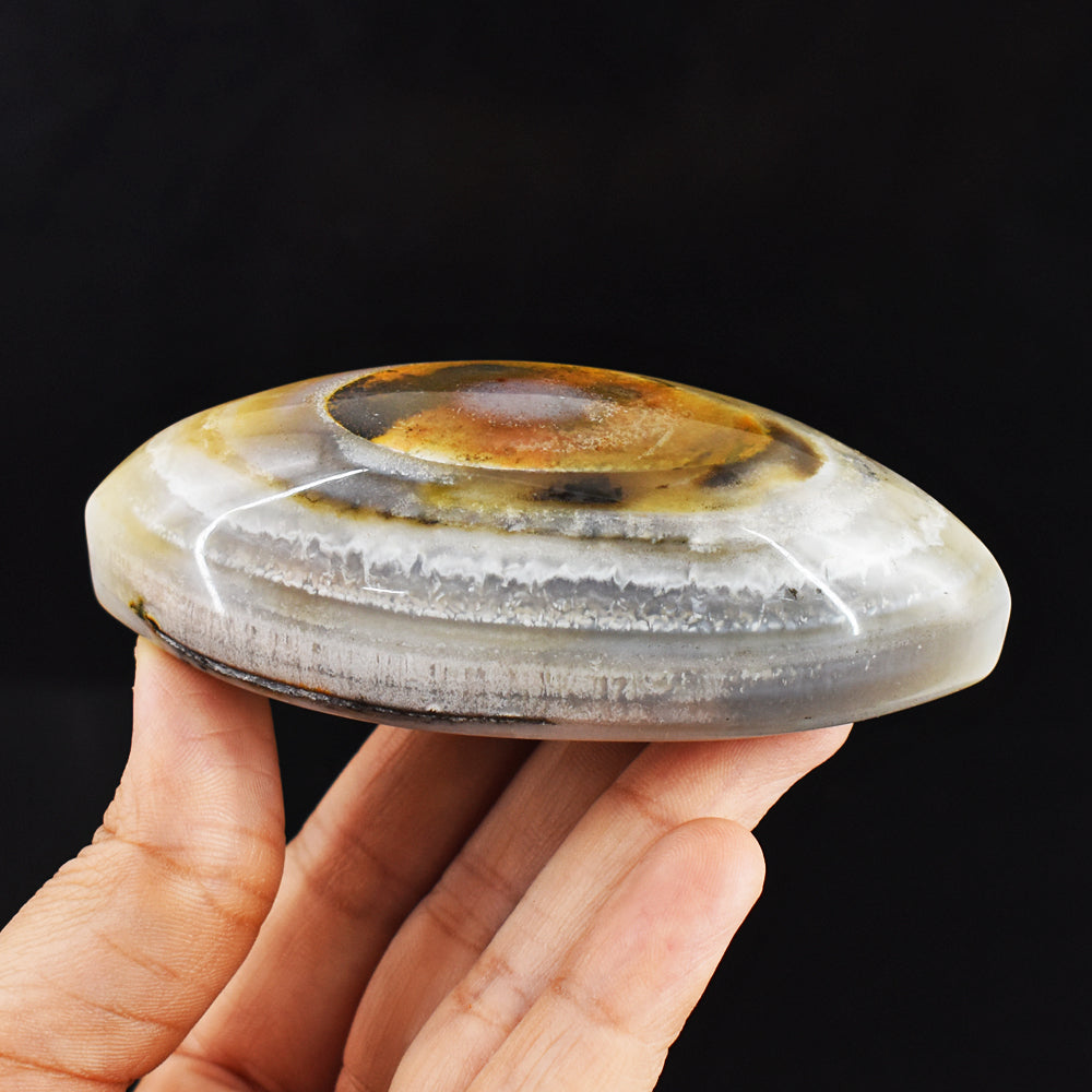 Amazing 740.00 Cts Genuine Agate Evil Eye Crystal Specimen Healing Gemstone