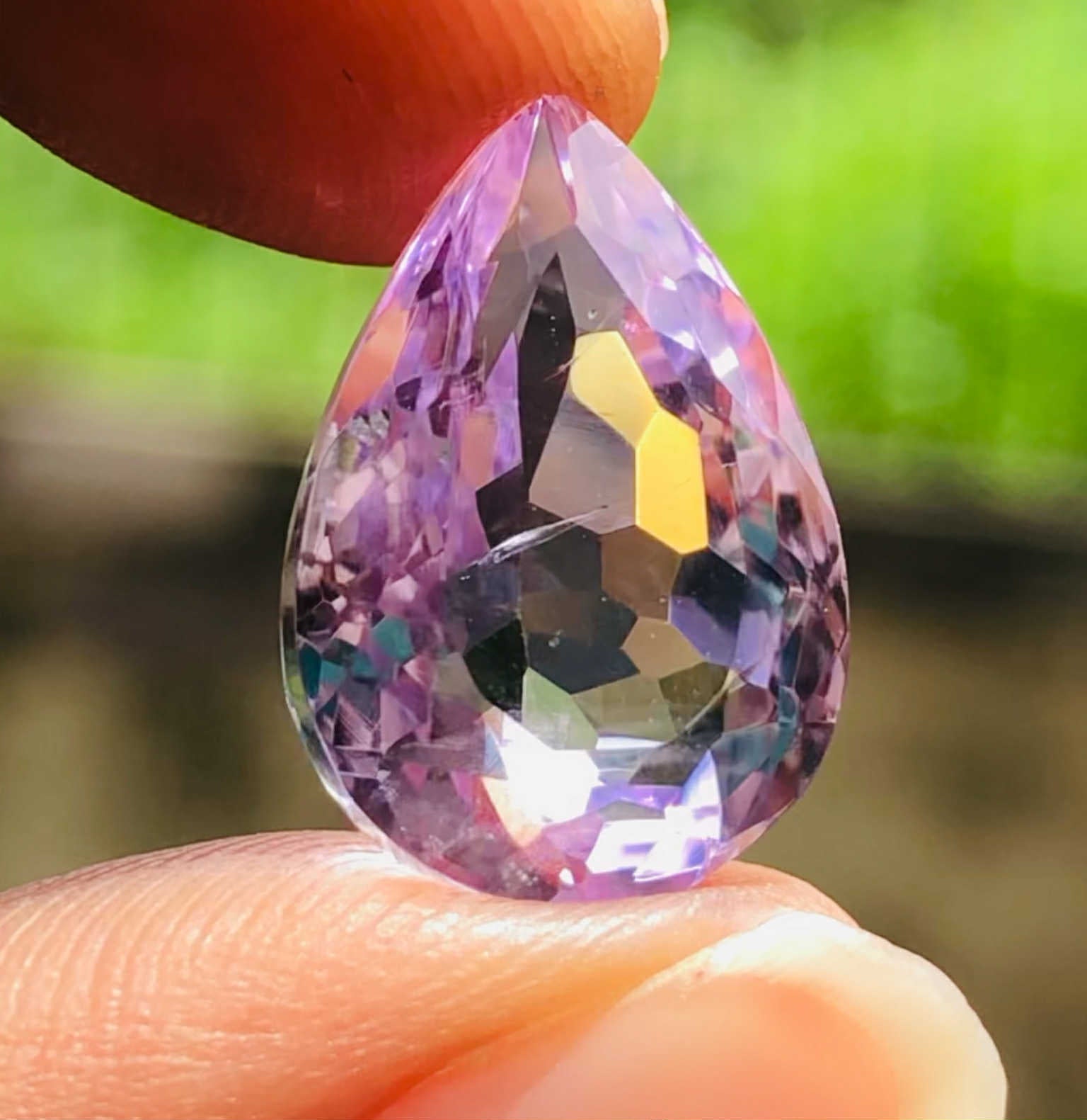 Fabulous 9.00 Cts Genuine Amethyst Faceted Loose Gemstone