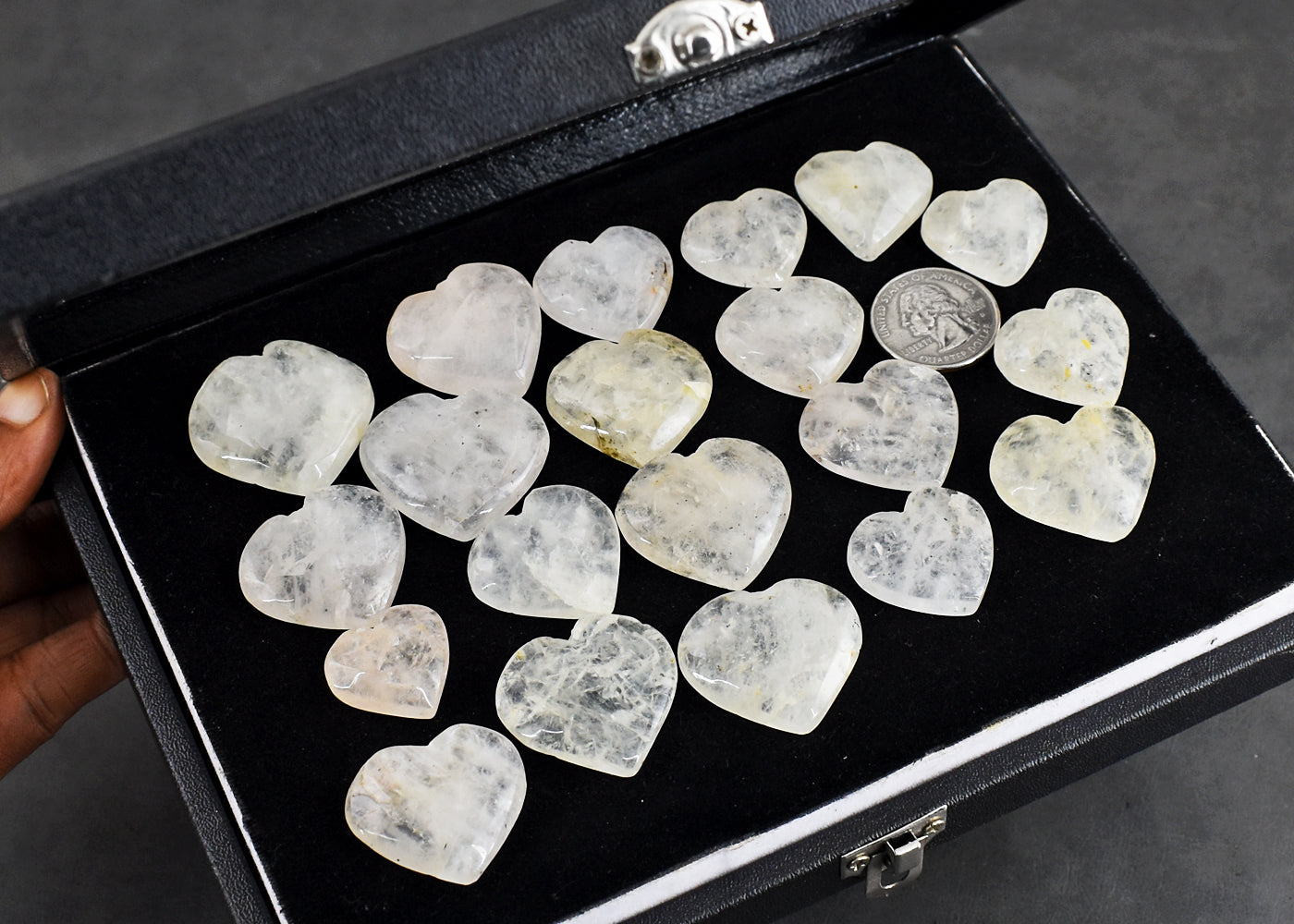 Natural  934.00  Carats  Genuine  White  Quartz Untreated  Gemstone Cabochon Lot