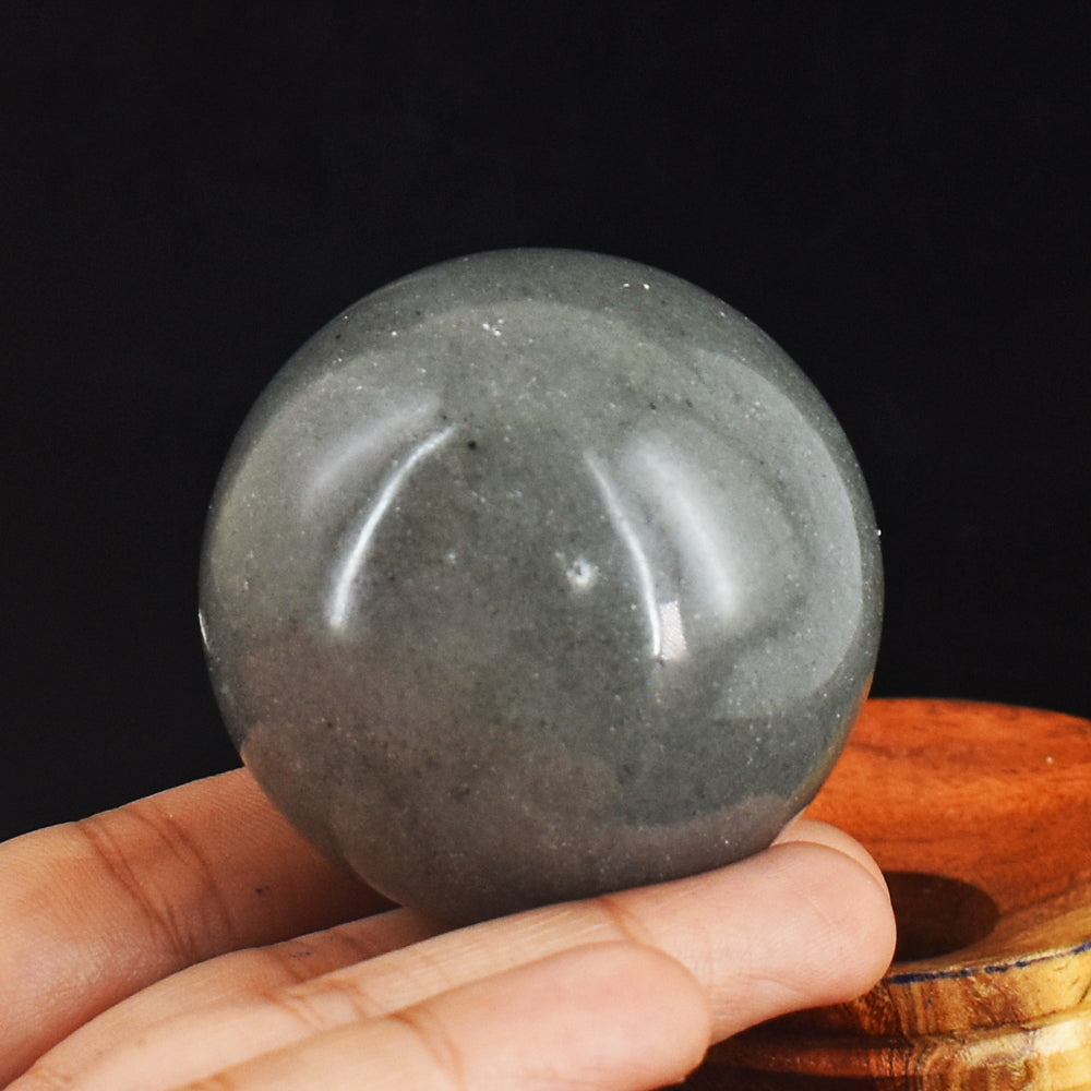 822.00  Carats Natural Rutile Quartz  Hand Carved Crystal Healing Gemstone Ball Carving