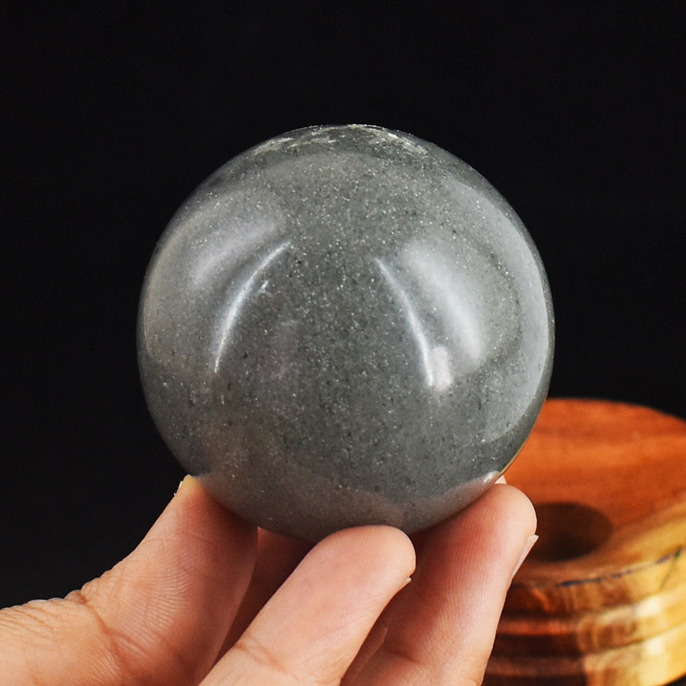 822.00  Carats Natural Rutile Quartz  Hand Carved Crystal Healing Gemstone Ball Carving