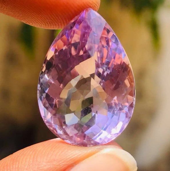 Gorgeous 31.00 Cts Genuine Amethyst Faceted Loose Gemstone