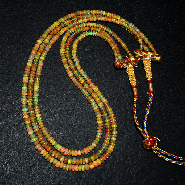 Mega Sale - 100% Beautiful   127.00 Cts Genuine Ethiopian Opal Beads Necklace