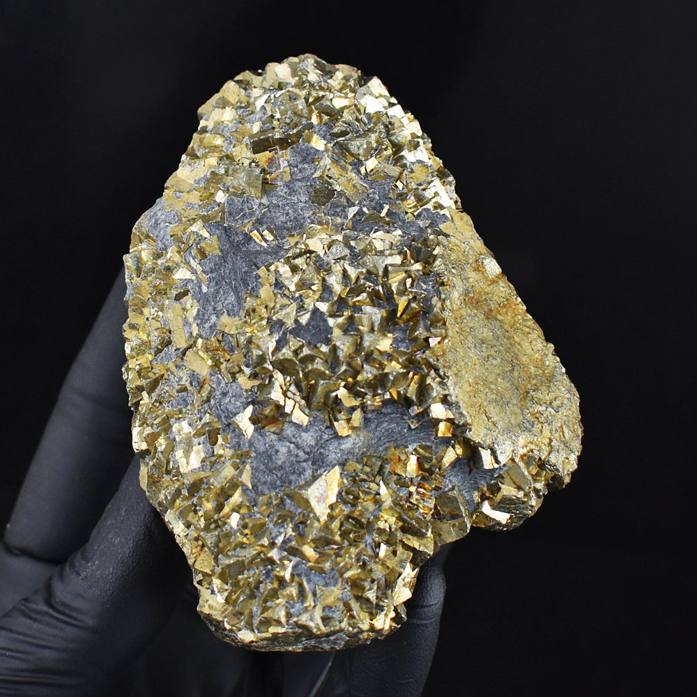 Awesome 1937.00 Cts Genuine Golden Pyrite Crystal Specimen Gemstone