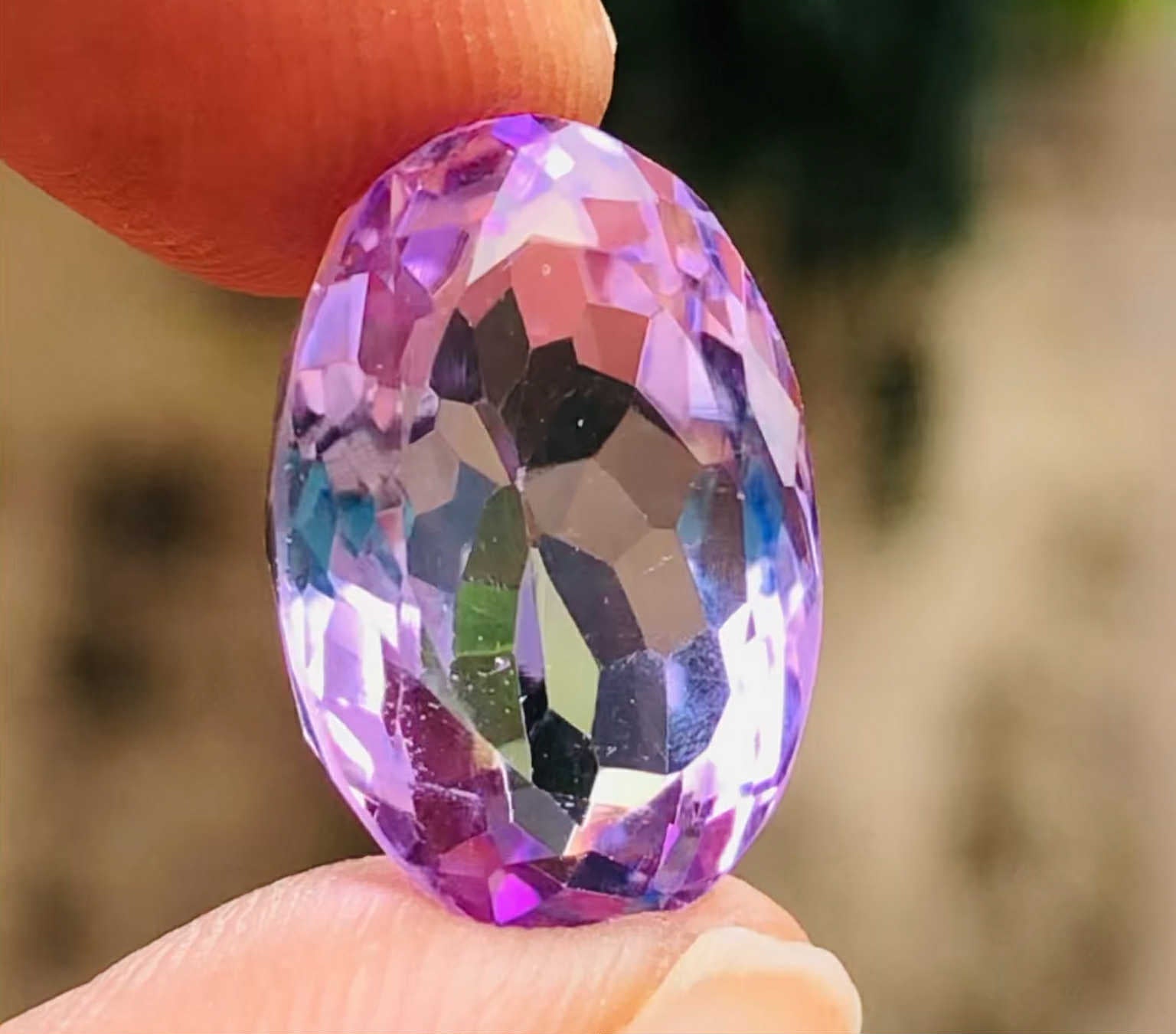 Amazing 8.00 Cts Genuine Amethyst Faceted Loose Gemstone