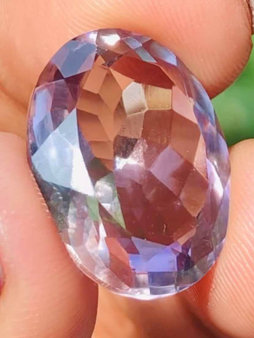 Stunning 12.00 Cts Genuine Amethyst Faceted Loose Gemstone