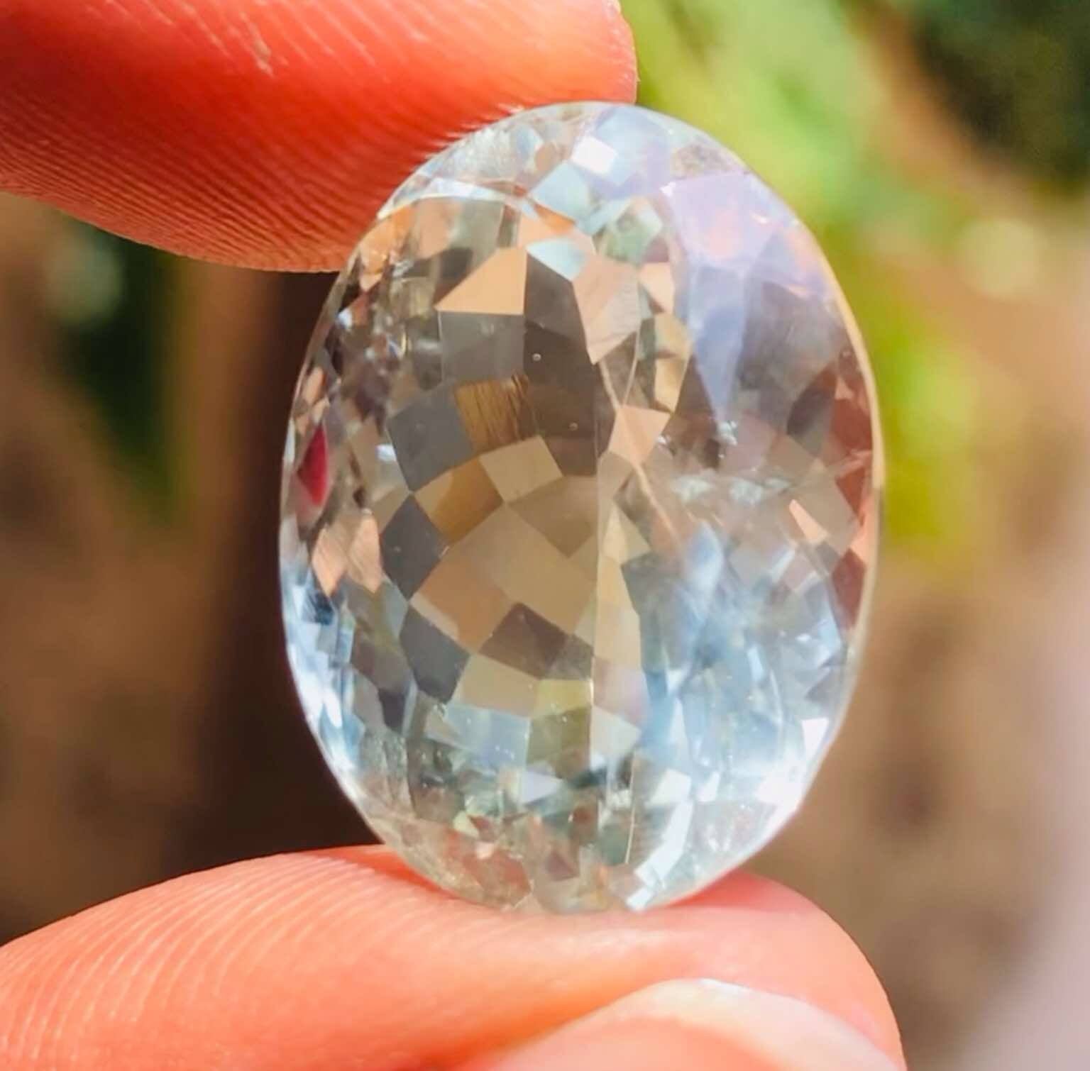 Untreated 24.00 Cts Genuine Prasoilite Faceted Loose Gemstone