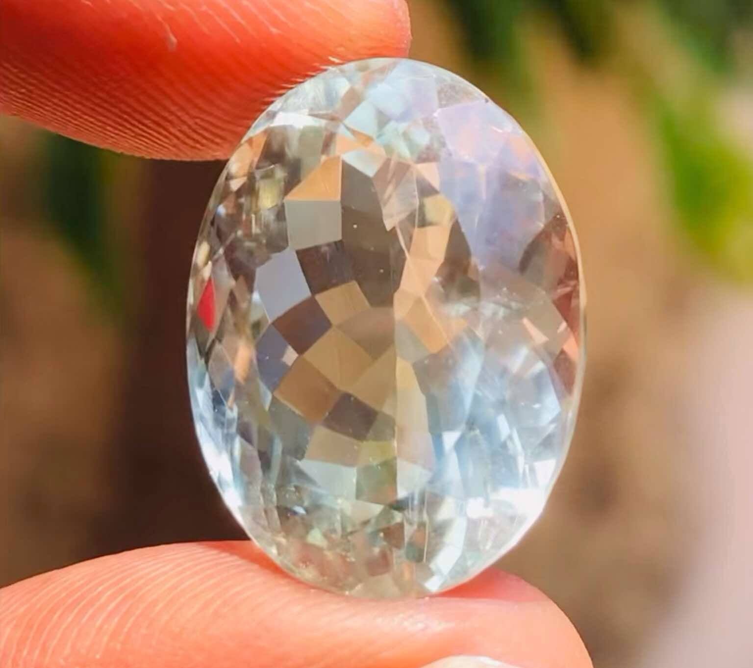 Untreated 24.00 Cts Genuine Prasoilite Faceted Loose Gemstone