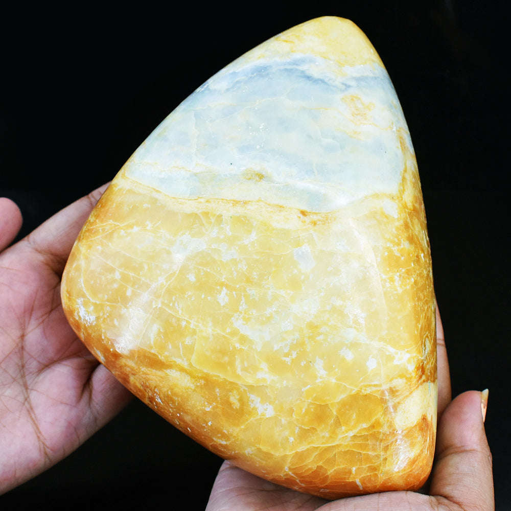 gemsmore:6715.00 Cts Genuine Argonite Hand Carved Crystal Healing Cabochon- Massive Size