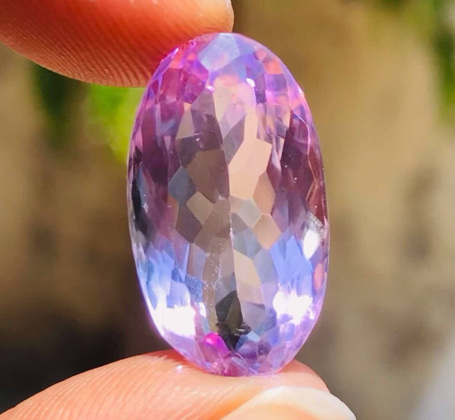 Amazing 12.00 Cts Genuine Amethyst Faceted Loose Gemstone