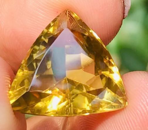 Stunning 11.00 Cts Genuine Citrine Faceted Loose Gemstone