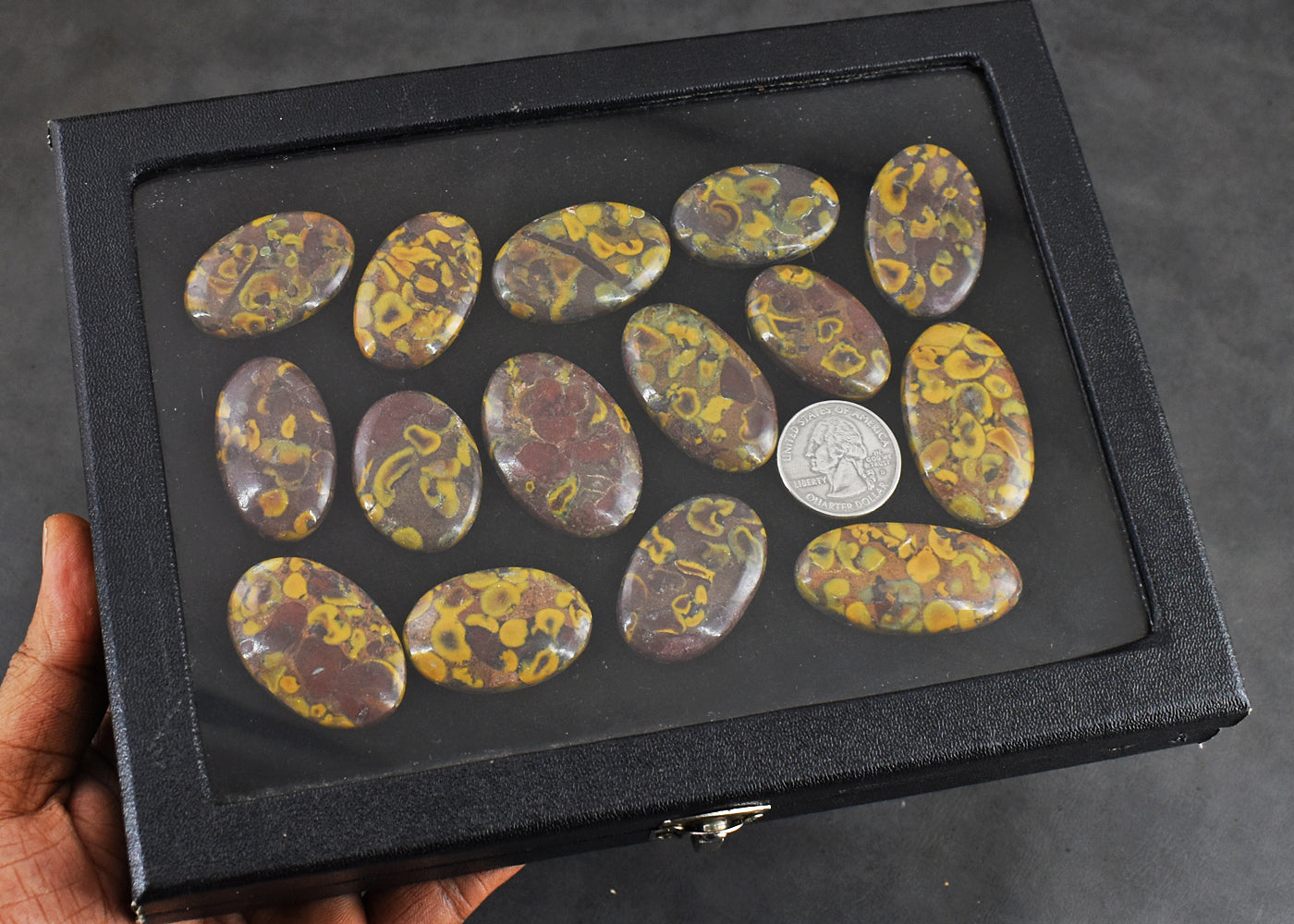 Awesome  599.00 Cts  Genuine  Fruit Jasper  Untreated  Gemstone  Cabochon  Lot