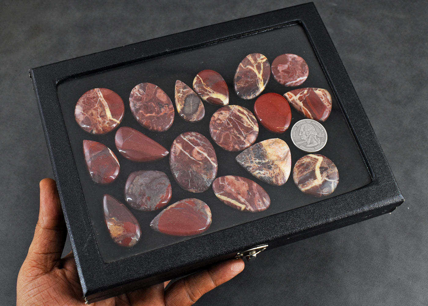 Awesome 714.00 Cts Genuine American Picture Jasper Untreated Gemstone Cabochon Lot