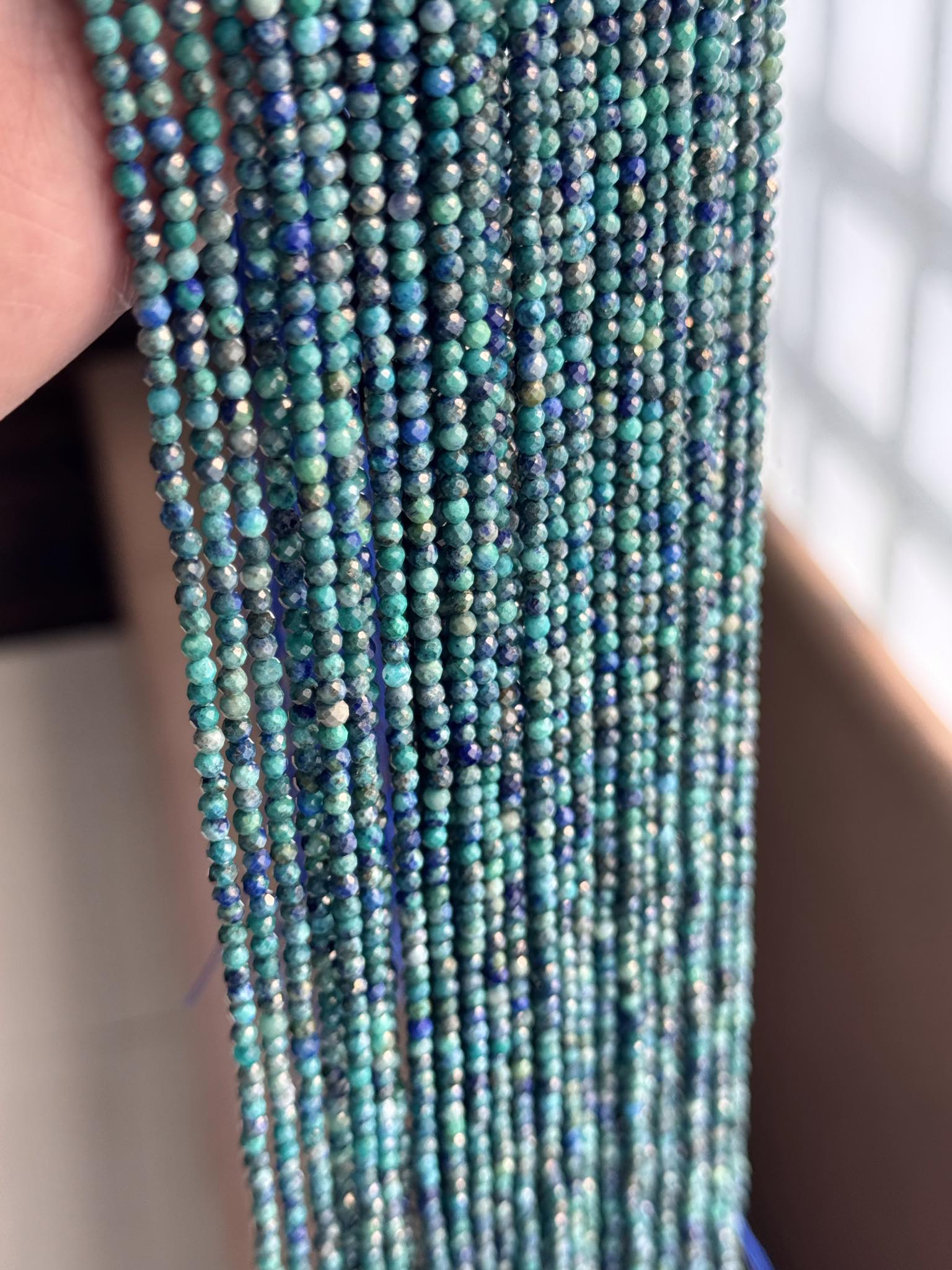 Mega Sale - 100% Genuine Exclusive Arizona Turquoise Faceted  Beads Strand