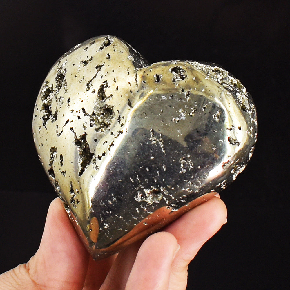 Amazing 1675.00 Cts Genuine Pyrite Druzy Healing Crystal Specimen Gemstone Heart