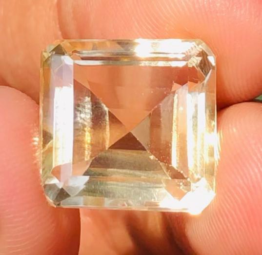Amazing 13.00 Cts Genuine Citrine Faceted Loose Gemstone