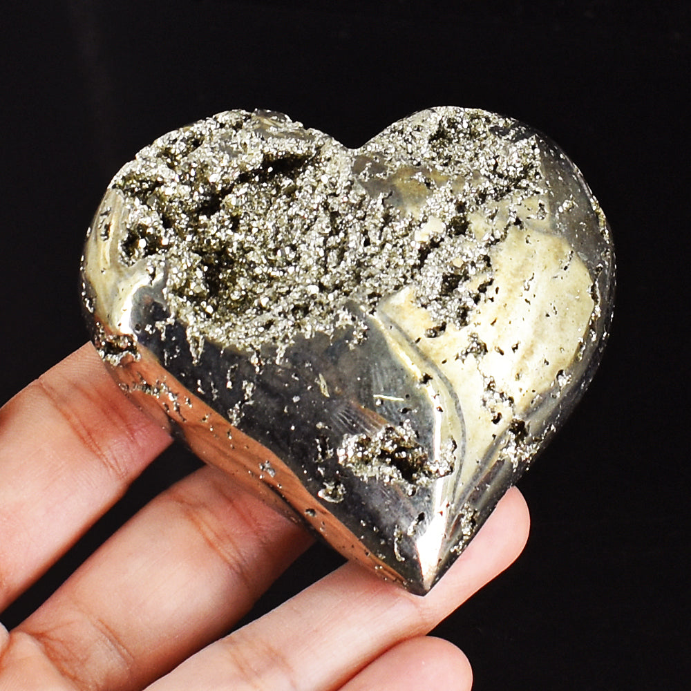 Amazing 1675.00 Cts Genuine Pyrite Druzy Healing Crystal Specimen Gemstone Heart