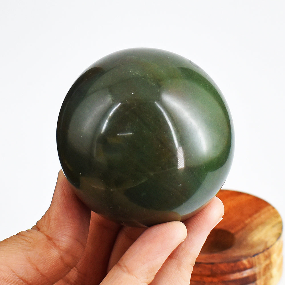 Natural  1277.00  Carats  Genuine  Bloodstone  Hand  Carved  Crystal  Healing  Gemstone  Sphere